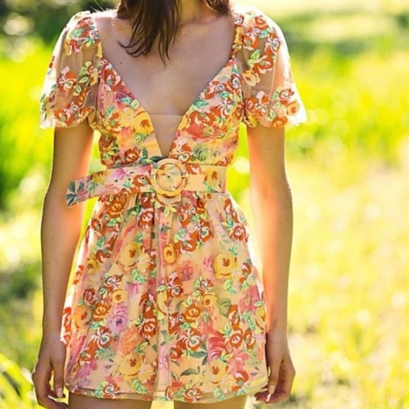 FOR LOVE & LEMONS
Winnie Floral-Embroidered Mini Dress Size M $292 NEW - Picture 3 of 8
